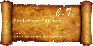 Czeichner Tünde névjegykártya