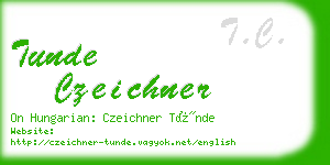 tunde czeichner business card